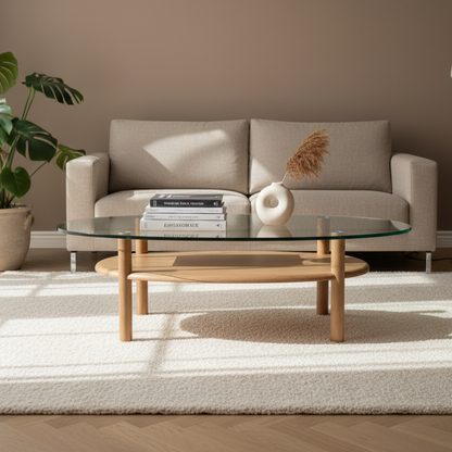 Salontafel Cleo | Bruin Eikenhout