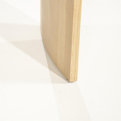 Salontafel Flo naturel eiken fineer, detail van het materiaal