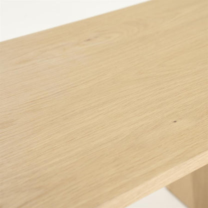 Salontafel Flo naturel eiken fineer, detail van het materiaal