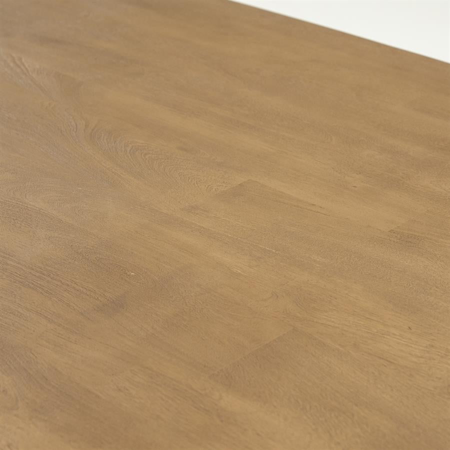 Eettafel Tycho |  Naturel Mangohout | Deens Ovaal — Detail