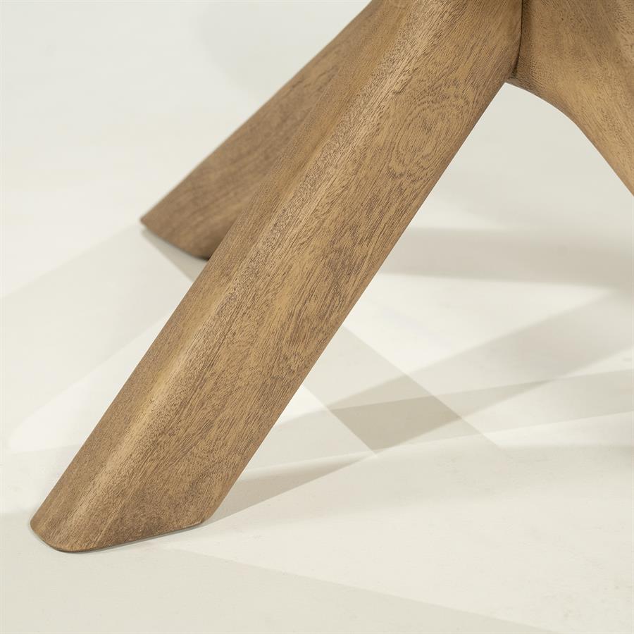Eettafel Tycho |  Naturel Mangohout | Deens Ovaal — Detail