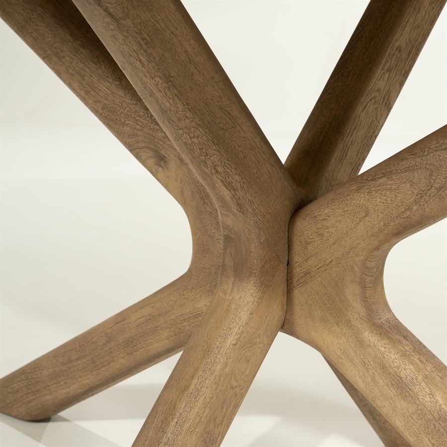 Eettafel Tycho |  Naturel Mangohout | Deens Ovaal — Detail