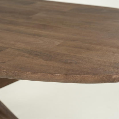Eettafel Tycho |  Bruin Mangohout | Deens Ovaal — Detail