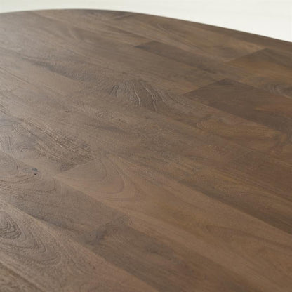 Eettafel Tycho |  Bruin Mangohout | Deens Ovaal — Detail