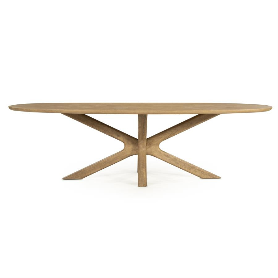 Eettafel Tycho |  Naturel Mangohout | Deens Ovaal