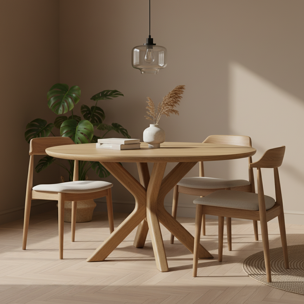 Eettafel Tycho | Mangohout | Ovaal