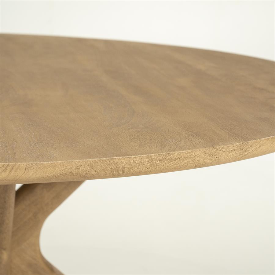 Eettafel Tycho |  Naturel Mangohout | Deens Ovaal