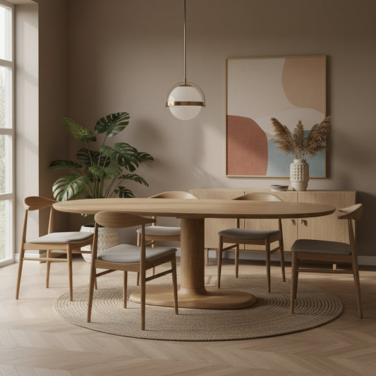 Eettafel Coco | Deens Ovaal | Naturel Mangohout