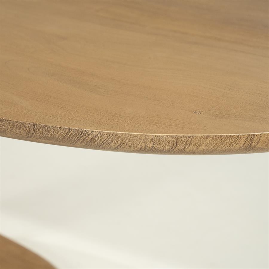 Eettafel Coco | Deens Ovaal | Naturel Mangohout — Detail
