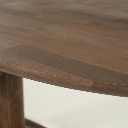 Eettafel Coco | Deens Ovaal | Lichtbruin Mangohout — Detail