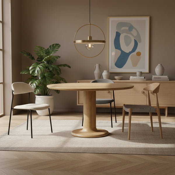 Eettafel Coco | Rond | Naturel Mangohout