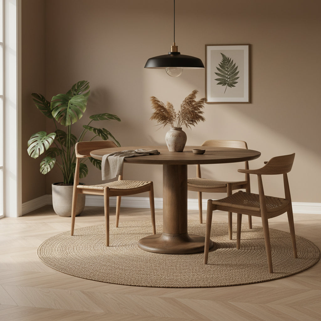 Eettafel Coco | Rond | Lichtbruin Mangohout