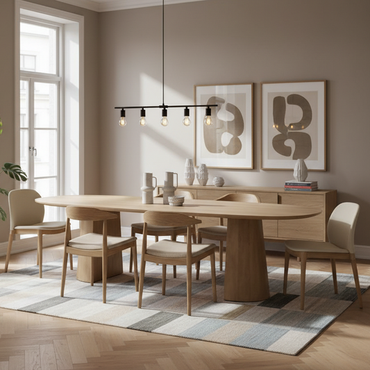 Eettafel Lune | Naturel Mangohout