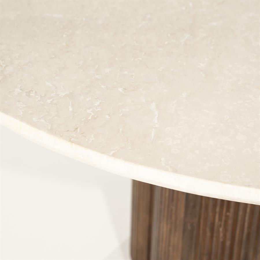 Eettafel Xanni | Botochino Marmer | Rond