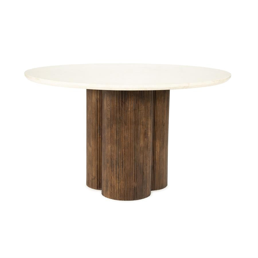 Eettafel Xanni | Botochino Marmer | Rond