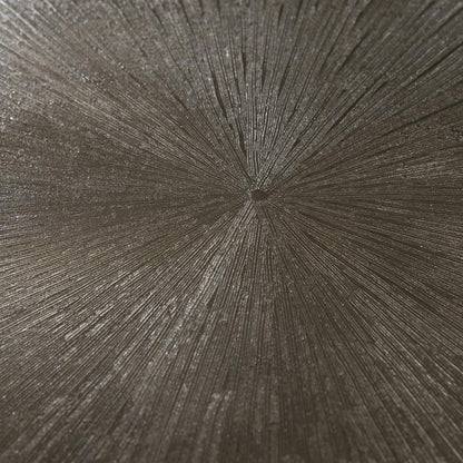 Salontafel Silva bruin metaal set van 3, detail van het materiaal