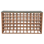 Sidetable Heras | Bruin Mango hout & glas