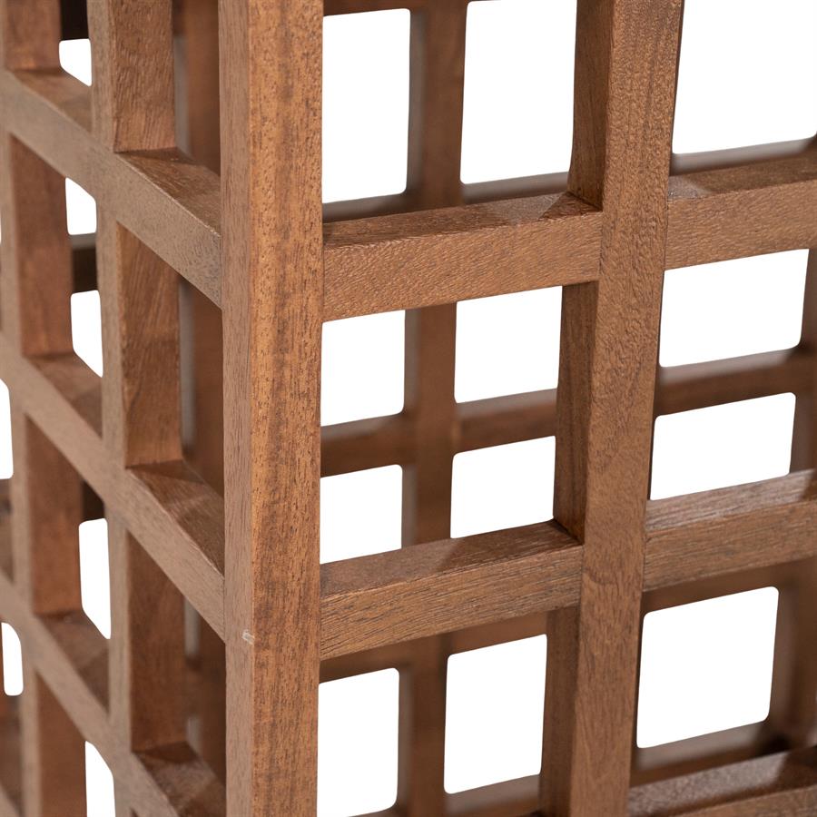 Sidetable Heras | Bruin Mango hout & glas