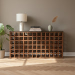 Sidetable Heras | Bruin Mango hout & glas