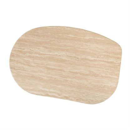 Bijzettafel Lova | Naturel Eikenhout & Travertin