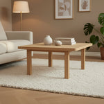 Salontafel Vidar | Naturel Eikenhout & Travertin