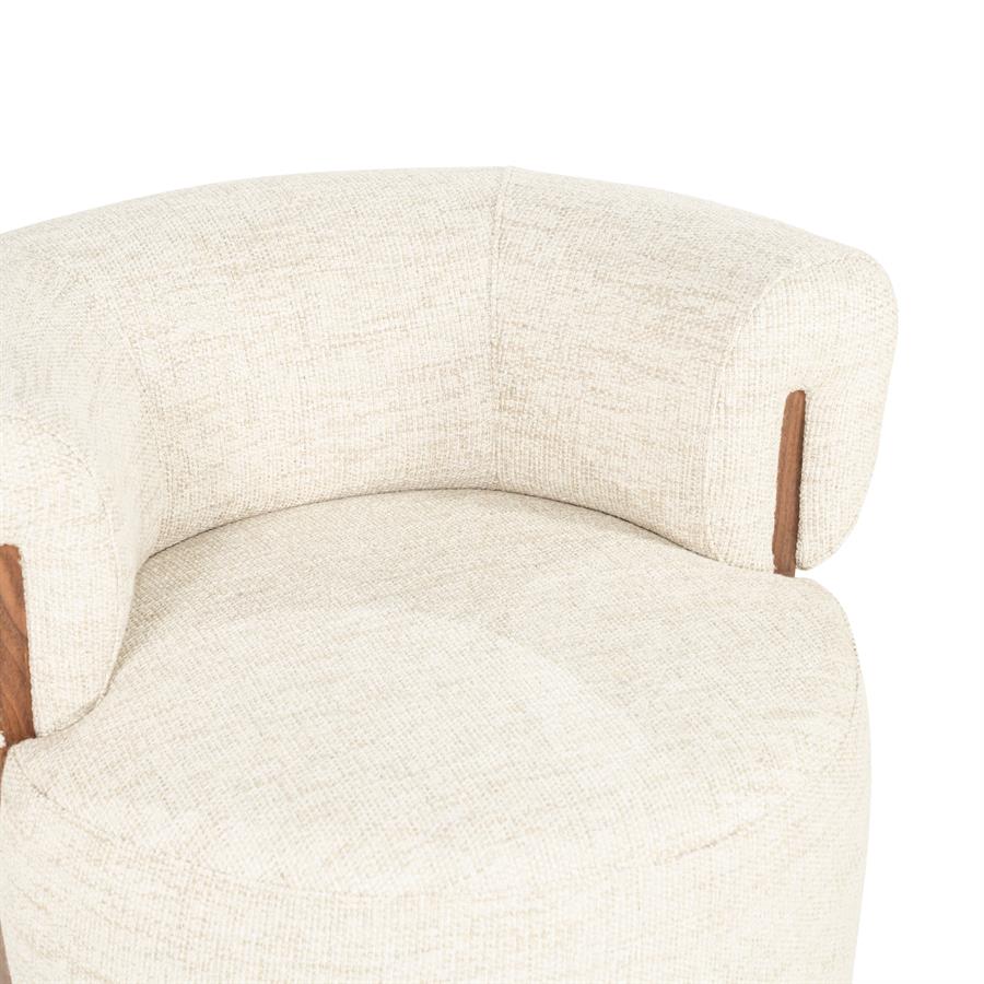 Fauteuil Nila beige stof