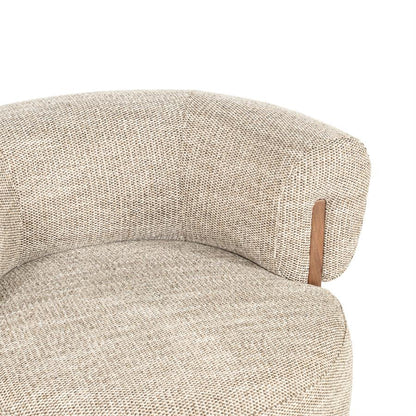 Fauteuil Nila taupe stof