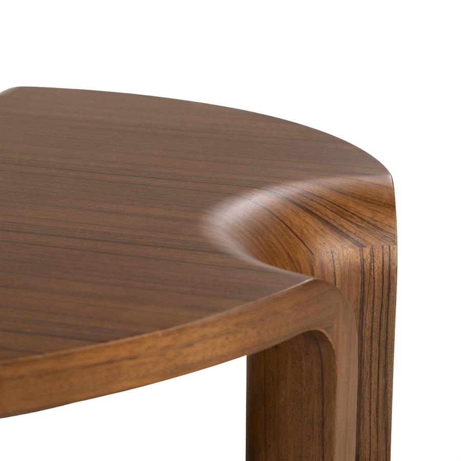 Salontafel Avar bruin mdf, detail van het materiaal