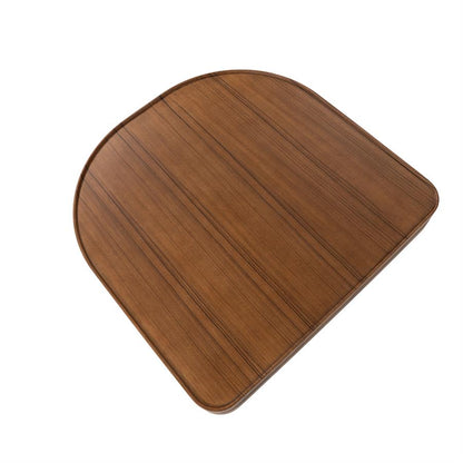 Salontafel Arcus bruin mdf, bovenaanzicht op witte achtergrond