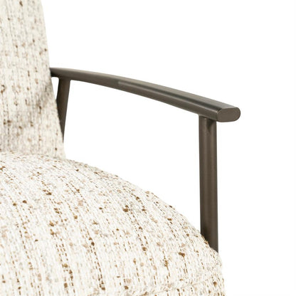 Fauteuil Norel beige stof