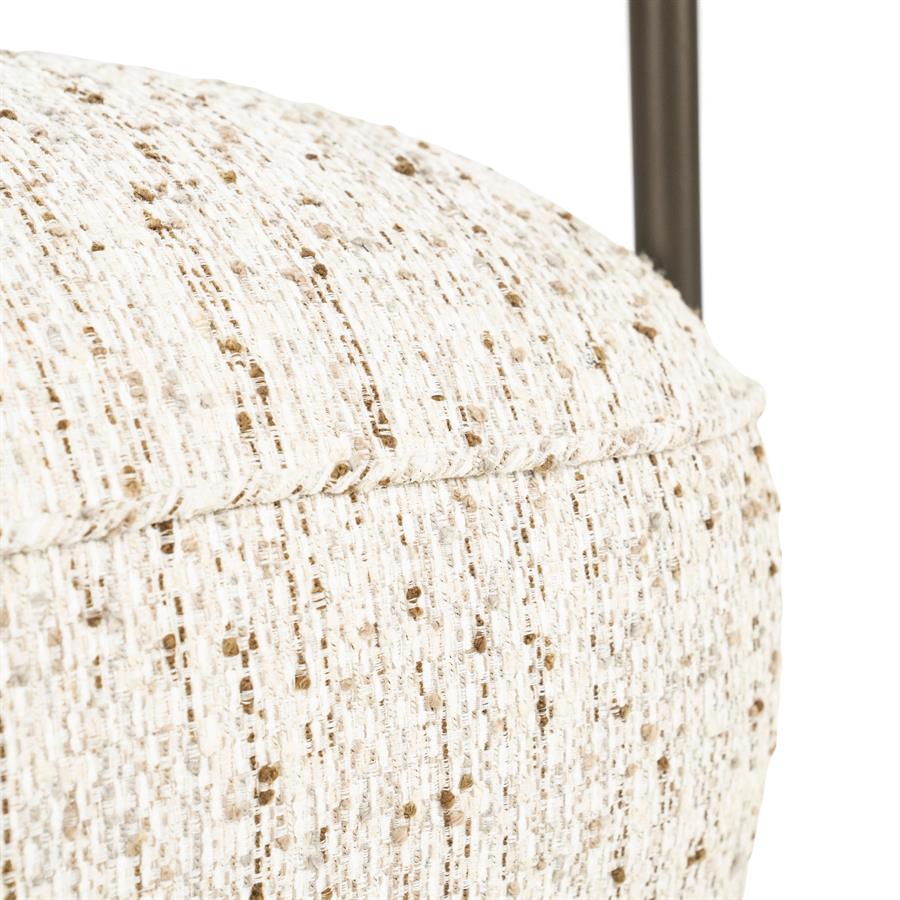 Fauteuil Norel beige stof