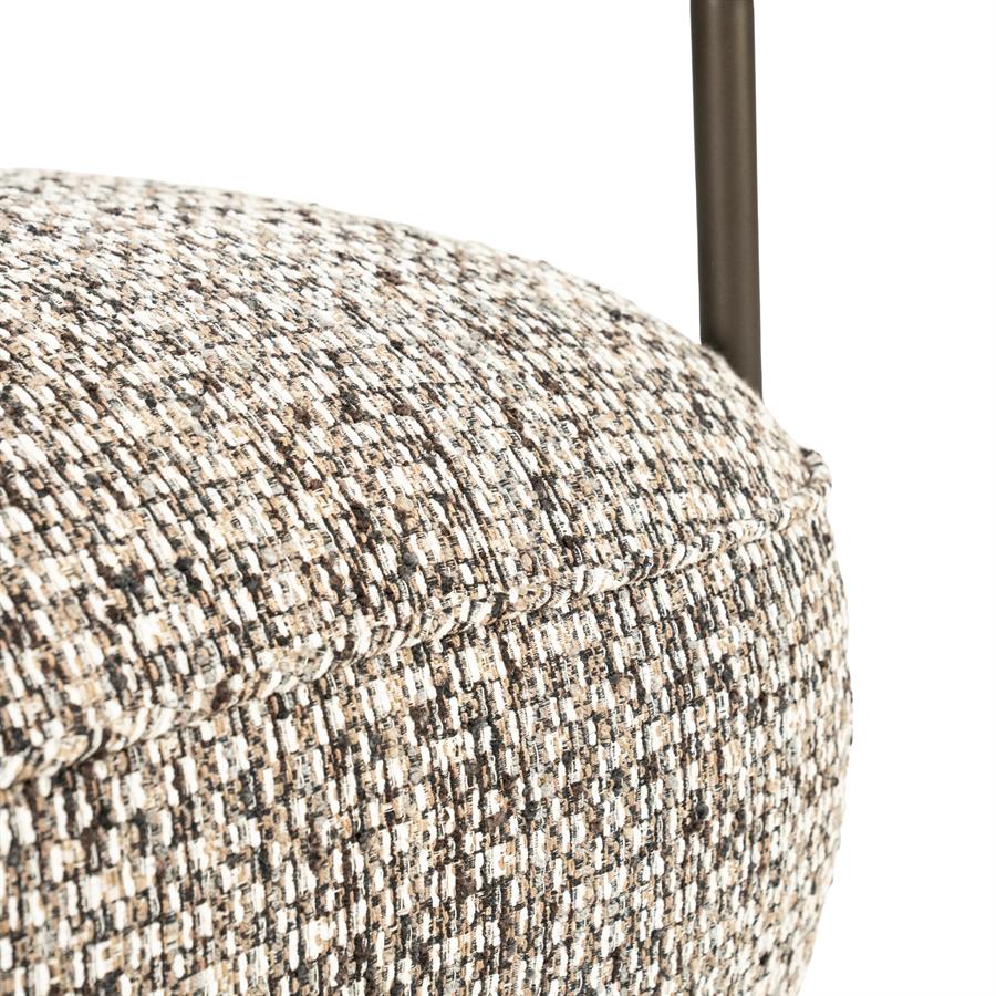 Fauteuil Norel taupe stof