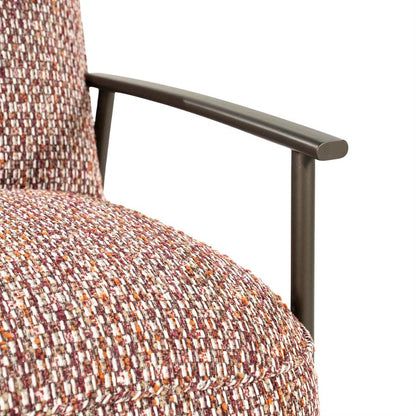 Fauteuil Norel rood stof
