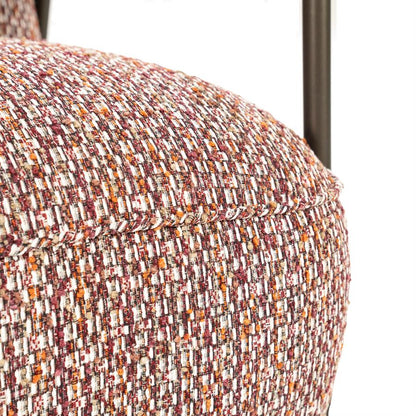 Fauteuil Norel rood stof