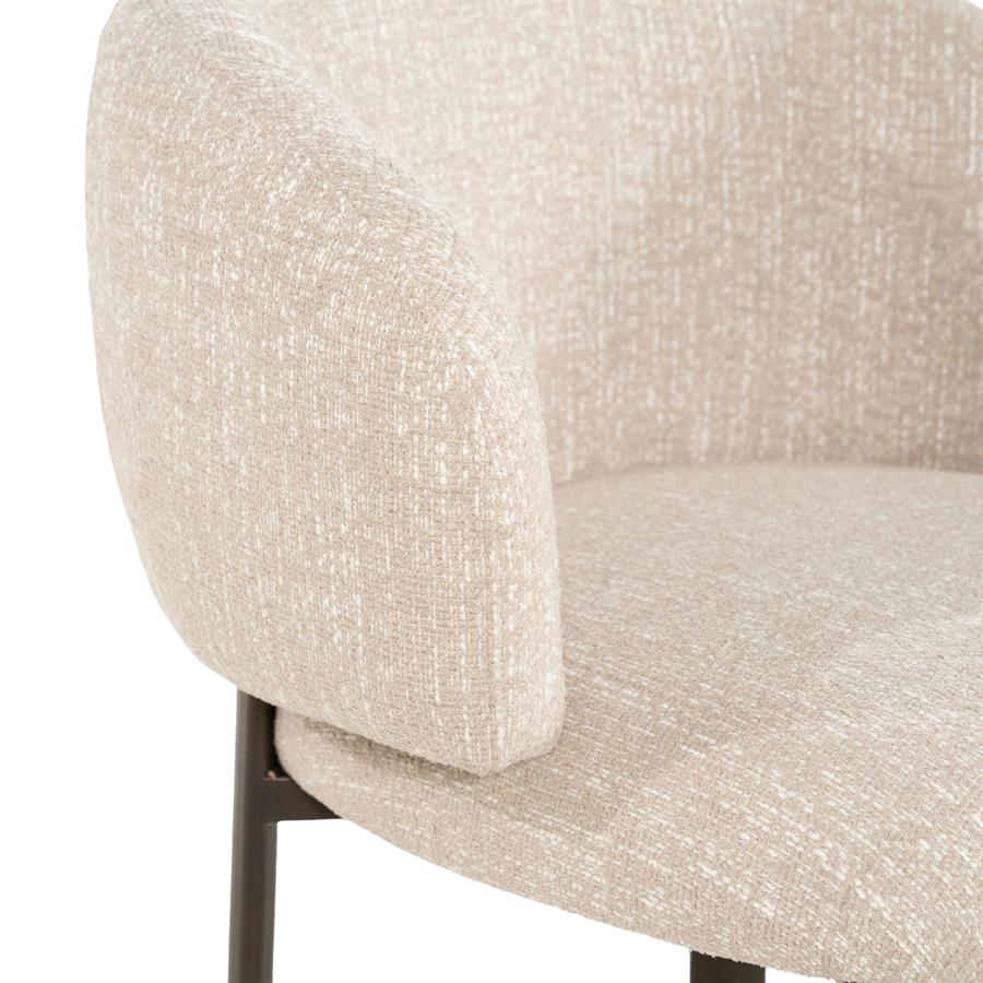 Eetkamerstoel Senna beige stof