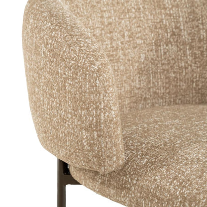 Eetkamerstoel Senna taupe stof
