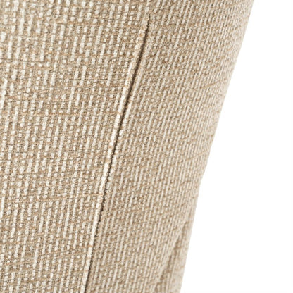 Eetkamerstoel Jill taupe stof, detail van het materiaal