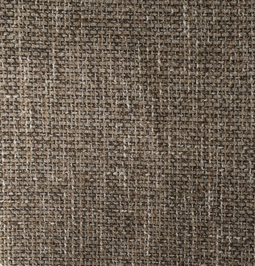 Eetkamerstoel Sepp bruin stof, detail van het materiaal