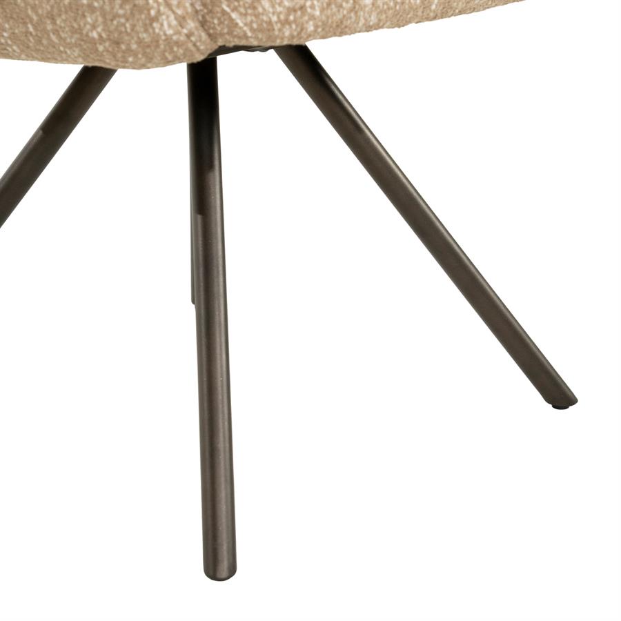 Eetkamerstoel Tara taupe stof