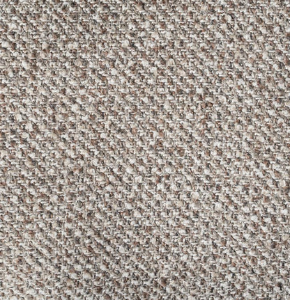 Eetkamerstoel Tibbe taupe stof zonder armleuning, detail van het materiaal