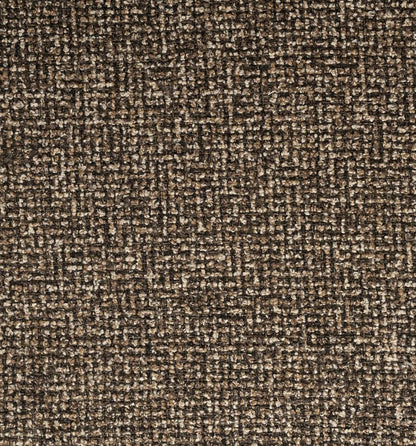 Eetkamerstoel Marlon bruin stof, detail van het materiaal