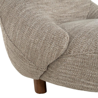 Fauteuil Lina taupe stof