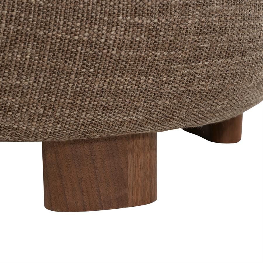 Fauteuil Lina bruin stof