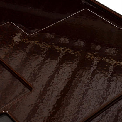 Salontafel Macy bruin mdf, detail van het materiaal