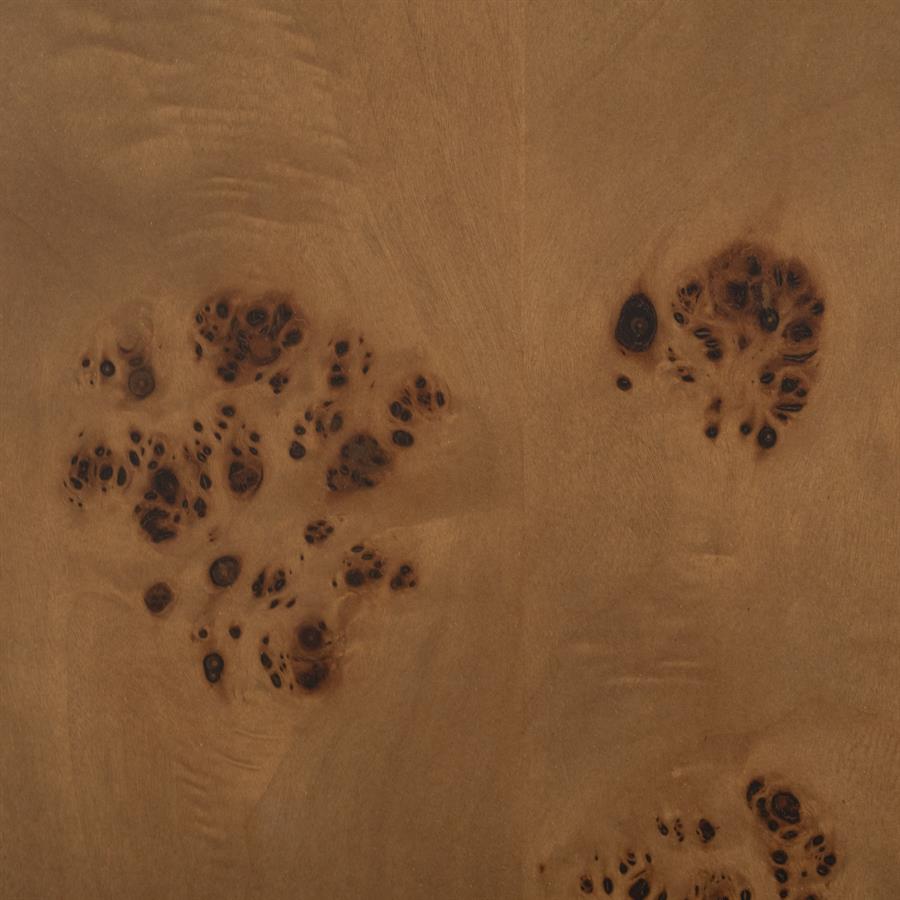 Eettafel Dorian bruin mdf 180 x 110 cm, detail van het materiaal