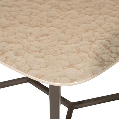 Salontafel Jace beige mdf 60 cm, detail van het materiaal