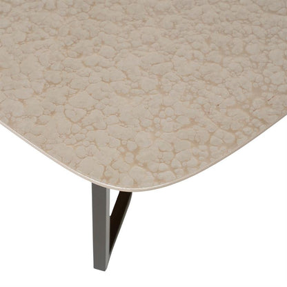 Salontafel Jace beige mdf 130 cm, detail van het materiaal