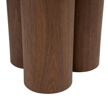 Eettafel Logan bruin mdf 240 x 110 cm, detail van het materiaal
