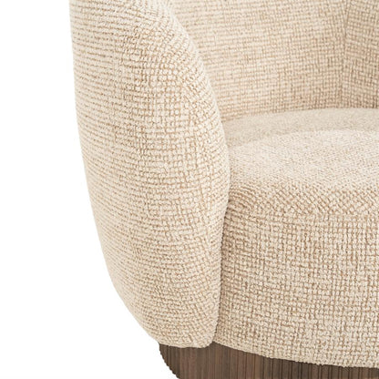 Fauteuil Norah taupe stof