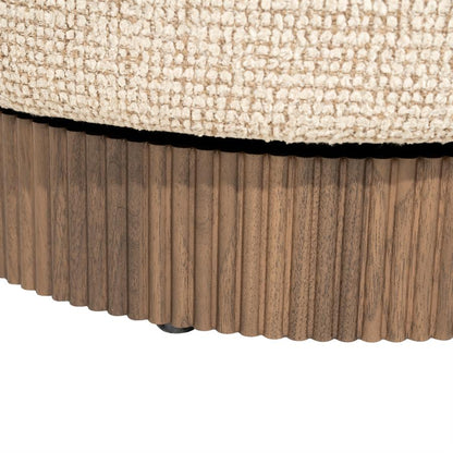 Fauteuil Norah taupe stof